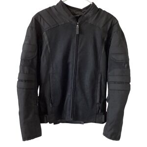 Bilt Blaze 2 Mesh Motorcycle Jacket Black Small BLM24 Padded Armor Mens Riding